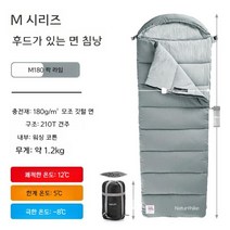 Naturehike 야전침낭 캠핑침낭 침낭커버 경량침낭 군용침낭 오리털침낭, 락라임 M180
