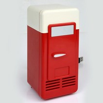 원룸 미니 소형 화장품 레트로 냉장고 술장고 미니 usb 냉장고 쿨러 히터 쿨 듀얼 사용 가정 기숙사 DC 5, 02 Small size Red