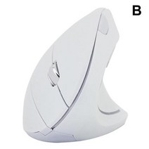 손목보호 왼손 버티컬 저소음 마우스 24g 무선 컴퓨터 게임 인체 공학적 수직 마우, 없음, White