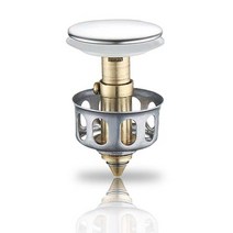 바스클릭 세면대 부속품 팝업 폽업 물마개 마개 배수관 똑딱이 부품 부속 뚜껑 배수구 자동 폼업 트랩 구멍 교체, 원형 마개, 상세페이지 참조