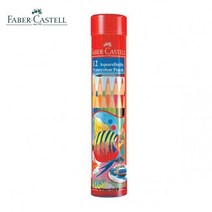 파버 원통틴케이스 색연필 수채 화방 프리즈마 12색 파커카스텔 포슬린 7W0B8060, 1개, 1개