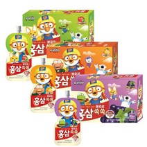 팔도 뽀로로 홍삼쏙쏙 100mlx40개 아기주스, 40개, 오렌지