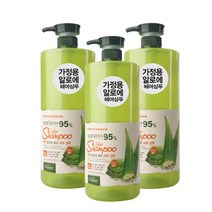 오가니아 착한 알로에 베라 헤어 샴푸, 3개, 1500ml