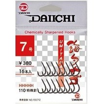 다이찌 카본 우미다나고 민물낚시 붕어바늘 3호