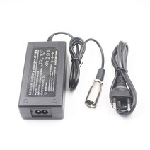 전기자전거충전기 42V 2A 3 핀 XLR 소켓 커넥터가있는 36V 18650 리튬 배터리 팩 용 전기 자전거 EU US AU, 01 US