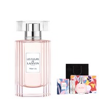 [코익퍼퓸] 랑방 레 플레르 드 워터 릴리 EDT 50ML 세트(+파우치+미니 1종+샘플 2종)+쇼핑백증정, 단일속성