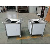 업소용 잔반통 한식뷔페 잔여 음식물 쓰레기 수거함, 사각형 포트가 없는 A59-60x60x80