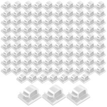 리빙준 케이블 클립 홀더, 화이트 100개