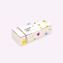 메이크박스 답례상자 떡상자 떡포장 일체형 2칸 답례떡포장 - 37호, 100장