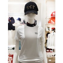 엠유 MU스포츠 여성 배색 에리 반팔 풀오버 티셔츠 GU52PS01(2075286)