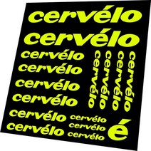 자전거 프레임 Cervelo 데칼 스티커 세트 MTB BMX 사이클링 도로, 05 Fluorescent Yellow