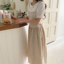여자 꾸안꾸 데일리 심플 린넨 끈나시 멜빵 롱원피스