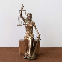 정의의여신상 정의의 여신 법의 여신상 석상, 1.26cm 콜드 캐스트 청동 모델 테미스