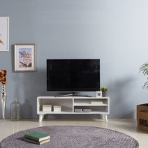 완전기본 tv 거실장 세트 TV 장식장 티비 다이 27 32 43 47 50 55 인치 이케아, 기본형-화이트