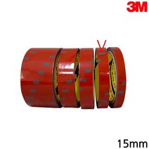 3M 내열성 접착용 PE필름 아크릴 폼 양면테이프 접착력 타일 고정용 만능 실링 고정 유리 나무 점착 벽에붙이는 초강력 벽면 자동차 차량용 양면폼 익스테리어 완충 투명 벽부착 스틸