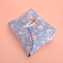 [DIY키트 패키지] 봉투 파우치 화장품 파우치 만들기 파우치백 생리대 (동영상설명), 레드체크장미