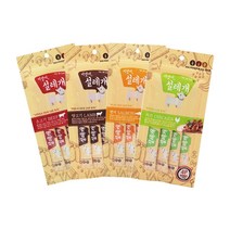 설레개 짜먹이는 기능성 강아지 츄르 간식 (15g x 4p) 4팩(16p) 맛선택, 양고기(15g x 4p) x 4팩