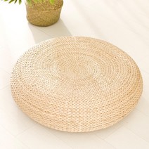 해외출고상품 라탄 방석 라탄 스툴 인테리어 소품방석밀짚 방석형 라탄 다도 요가 -61429