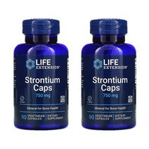 라이프익스텐션 스트론튬 캡스 미네랄 250mg 90정 2개