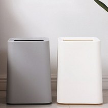 사각스텐휴지통 스텐사각휴지통 실내용쓰레기통 프라스틱휴지통 모던 무지 사각 사무실 쓰레기통 실내 휴지통 8L 3색, +선택+ 8L 그레이