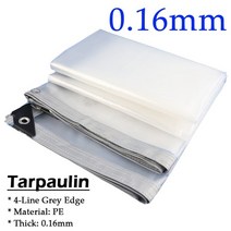접이식 어닝 천막 차양 야외 투명 방수포 PE 방수 정원 식물 레인 전망대 퍼골라 캐노피 창 방풍 0.16mm, 158.0.16mm Grey Edge - 1.5x3m