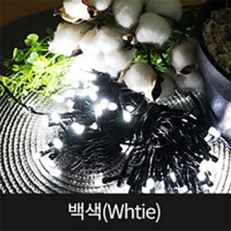 종로조명 블링블링 LED 100구 무점멸 일체형, 검정선 백색, 1개