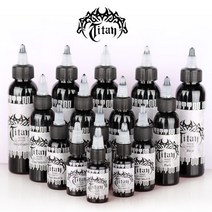하나뷰티 타투색소 타이탄 문신용 잉크 블랙 그레이워시 라인 명암 전용, 1개, 블랙-4oz