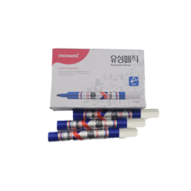 모나미 유성매직 12본입 한박스, 블루, 블루