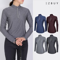 [스타일랑] 데일리우먼 여성 춘추용 반집업티 / 90~110사이즈까지 찰랑찰랑 쾌적한 빅사이즈 티셔츠 / 슬림라인 / 프리미엄 / 멜란지원단 / 등산복 / 작업복