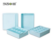 키친아트 고등학교 기숙사필수품 자취필수템 속옷정리함 키친아트 다용도 속옷정리함 PP 3종세트 블루 SB+8030EA