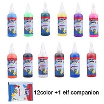 몬테소리 교육용 매직 워터 베이비 장난감 100ml 바다 몰드 종이 접기 엘프 수제 DIY 재료 세트 어린이 퍼즐, [08] 12color 1 elf