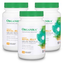 Organika 올가니카 캐나다 프리미엄 로열젤리 500mg 120정, 3병