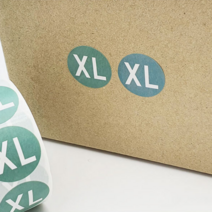 사이즈 스티커 XL 다꾸 답례품 포장 옷 쇼핑몰