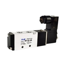4V110-06 5 웨이 2 위치 1/8 "공압 제어 솔레노이드 밸브 DC 24V 12V AC 110V AC220V 4mm 6mm 8mm 피, 01 Only 4V110-06_04 DC12V