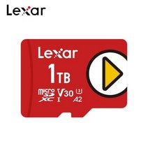 Lexar 마이크로 sd 카드 고성능 633x UHS I 메모리 256GB 최대 95 메터 초 Class10 A1 3D 4K 플래시 tf mecard 카트, PLAY-1TB, PLAY  1TB