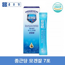 종근당 모겐잘 7P 목에좋은 기관지에좋은 홍삼 배 도라지 생강 액상 스틱, 7포 1박스