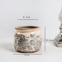 도자기화분 빈티지 레트로 엔틱 고급 럭셔리 흔하지않은 원예 북유럽 분갈이 인테리어 플랜, K, 1개