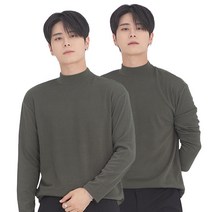 남자 니트 반폴라 목폴라 무지 티