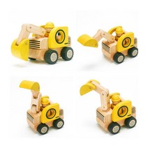 원목포크레인 중장비장난감 남아 자동차 조카선물 유아교육교구 작동트럭 공사장