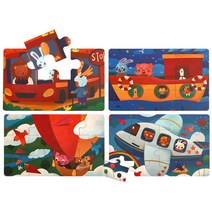 어린이집 유아용 숫자 직소 탈것 퍼즐세트 어린이날선물 4살여아 5살 3살