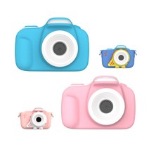[트니트니카메라] 크리스마스 어린이 생일 선물 키즈 미니 디지털 카메라 +32GB SD카드, 핑크