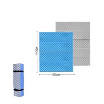 캠핑 방수 방습 매트 휴대용 슬리핑 패드 피크닉 폼 침대 매트리스 여행 트레킹 야외, 40x30x1cm, Blue_2