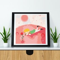 플레이어바웃 명화그리기 어린왕자와 장미꽃 20x20cm, 어린왕자와 장미꽃 (BX3243), 어린왕자와 장미꽃 (BX3243)