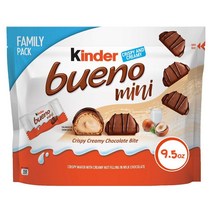 카인더 부에노 미니 초콜릿 캔디 269.3g Kinder Bueno Minis Family Pack 9.5oz