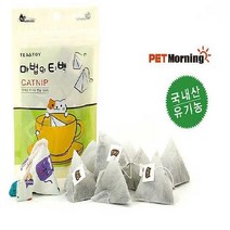 펫모닝 마법의 티백 캣닢 간식 고양이 캣잎, 상세페이지 참조