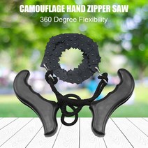밴드쇼 핸들 톱 48cm 캠핑 하이킹 비상 생존 수공구 포켓 벌목용 핸드 지퍼 체인 목공용, 02 Black