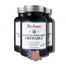 성장기 키즈 어린이 유아 6살 6세 5살 5세 초등학생 씹어먹는 멀티 종합 비타민 철분 포함 츄어블 추어블, 유아 멀티비타민철분 90정 x3통