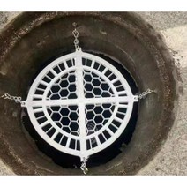 플라스틱 맨홀추락방지 맨홀안전망 보호판, 직경 500mm +체인