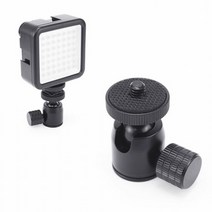 플레이트 DSLR 카메라 볼헤드 스트로보 플래시 마이크 액션캠, 색상/블랙