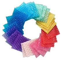 뽁뽁이봉투 하트뽁뽁이 하트뽁뽁이봉투 100pcs 100x100mm 모듬 컬러 하트 버블, 색상 모듬